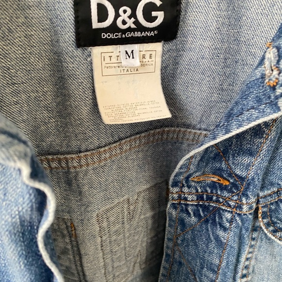 Dolce&Gabbana Distressed Jean Jacket - Picture 4 of 5